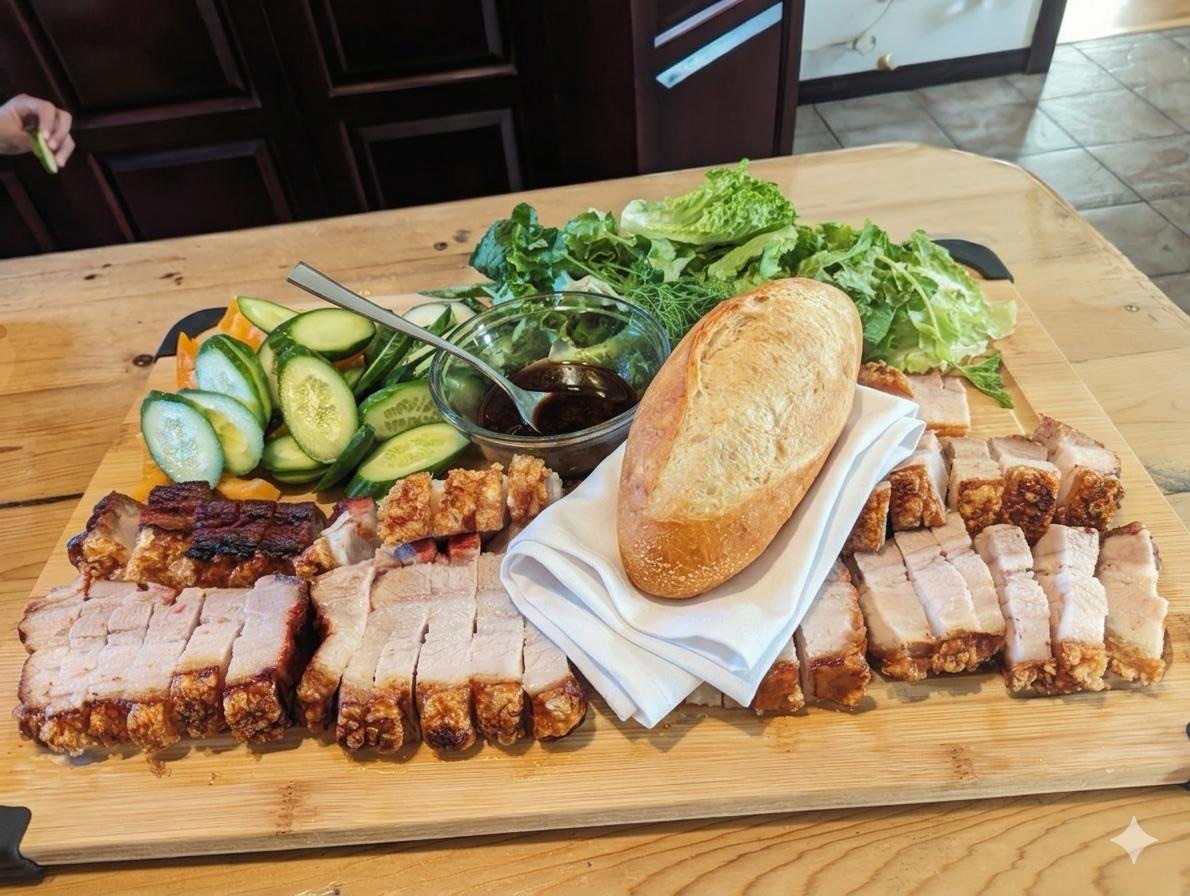 Porc rôti & croustillant